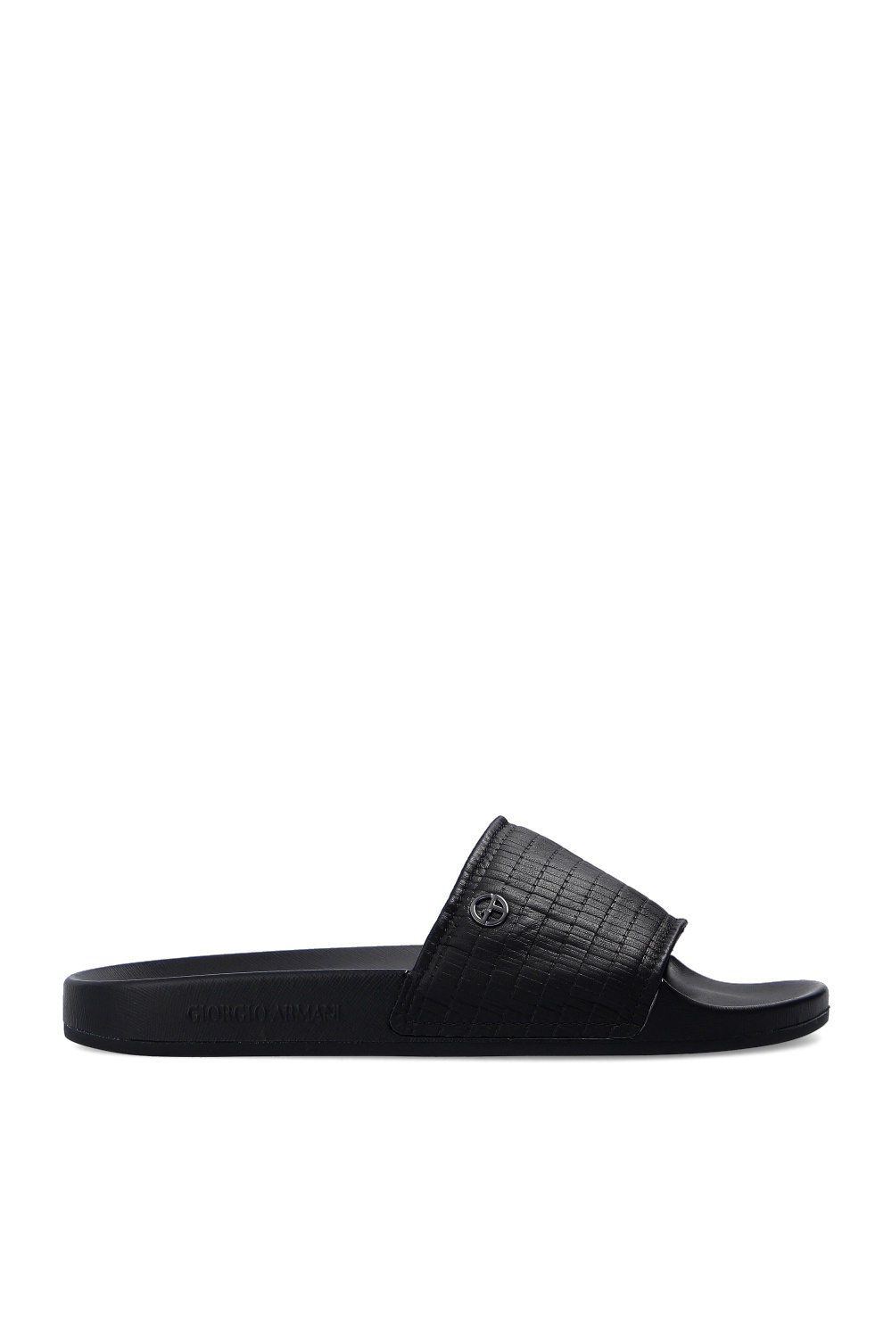 Kids armani sliders hot sale